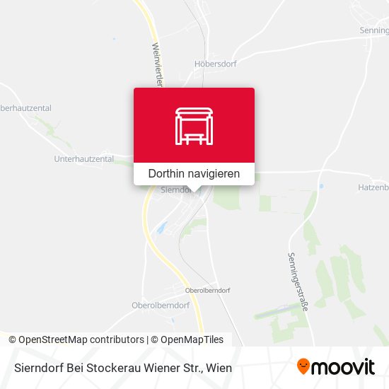 Sierndorf Bei Stockerau Wiener Str. Karte