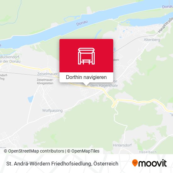 St. Andrä-Wördern Friedhofsiedlung Karte