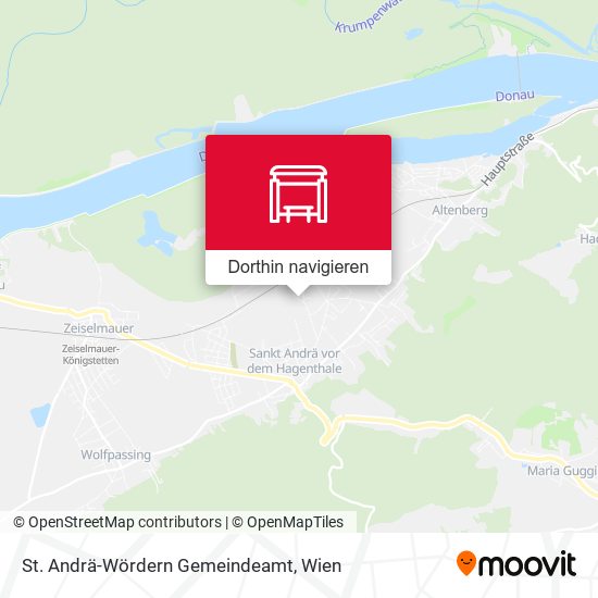 St. Andrä-Wördern Gemeindeamt Karte