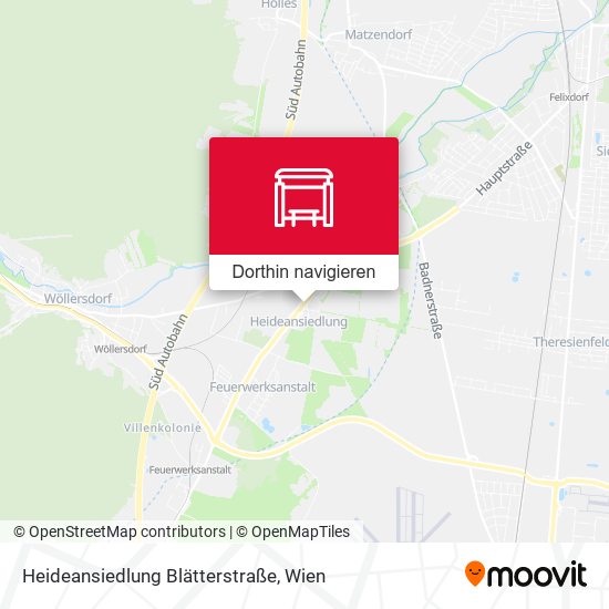 Heideansiedlung Blätterstraße Karte