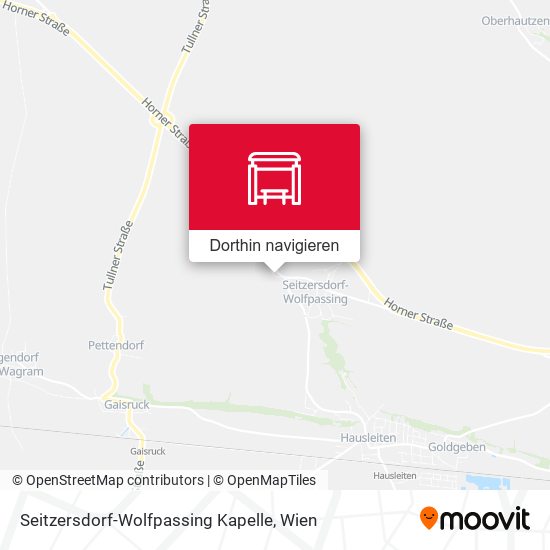 Seitzersdorf-Wolfpassing Kapelle Karte