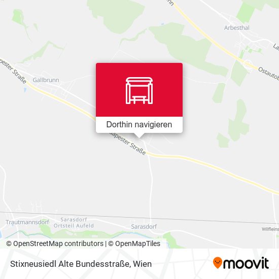 Stixneusiedl Alte Bundesstraße Karte
