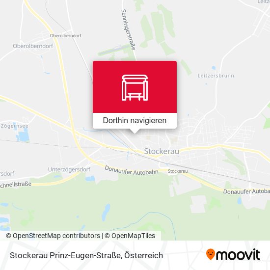 Stockerau Prinz-Eugen-Straße Karte