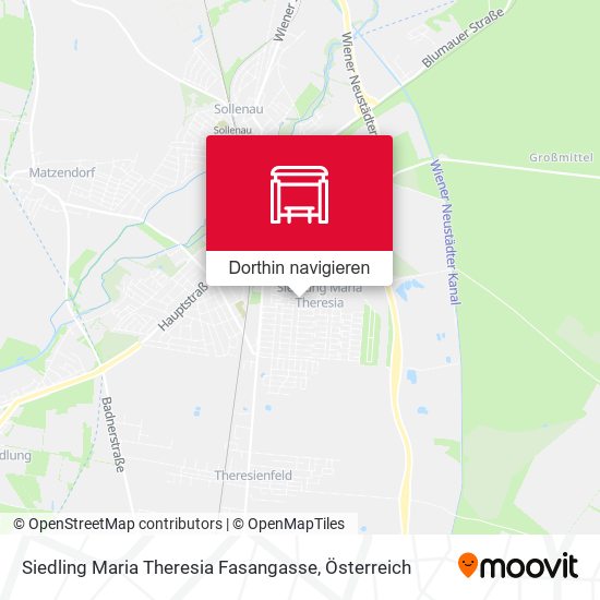 Siedling Maria Theresia Fasangasse Karte