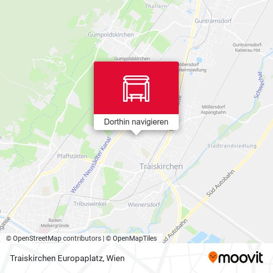 Traiskirchen Europaplatz Karte