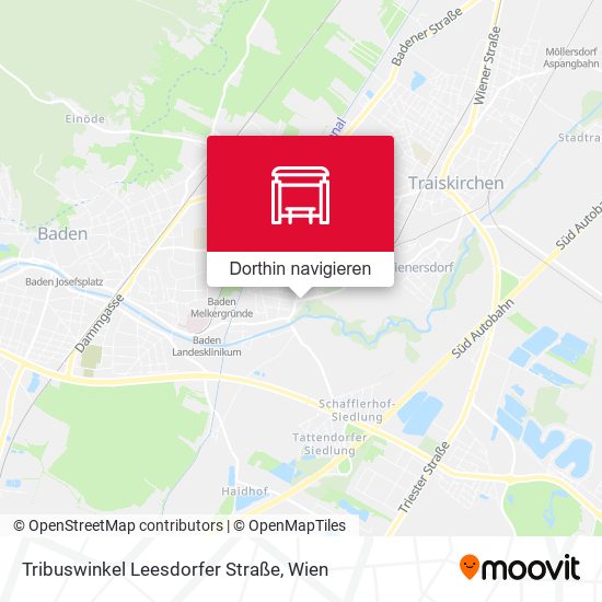 Tribuswinkel Leesdorfer Straße Karte