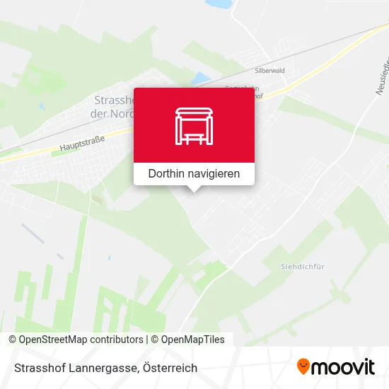 Strasshof Lannergasse Karte