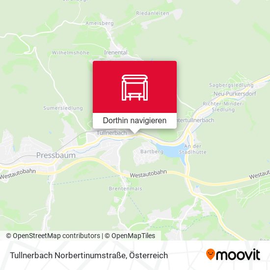 Tullnerbach Norbertinumstraße Karte