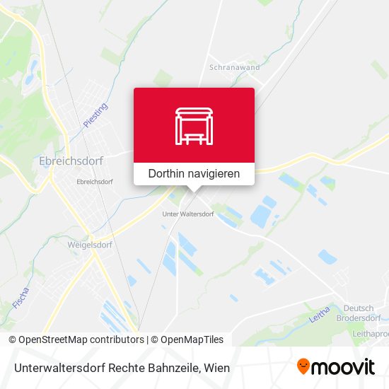 Unterwaltersdorf Rechte Bahnzeile Karte