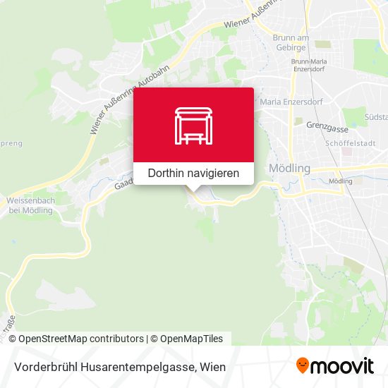 Vorderbrühl Husarentempelgasse Karte