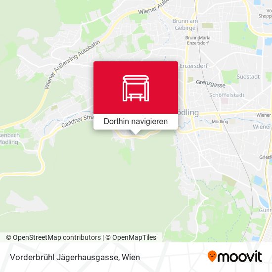 Vorderbrühl Jägerhausgasse Karte