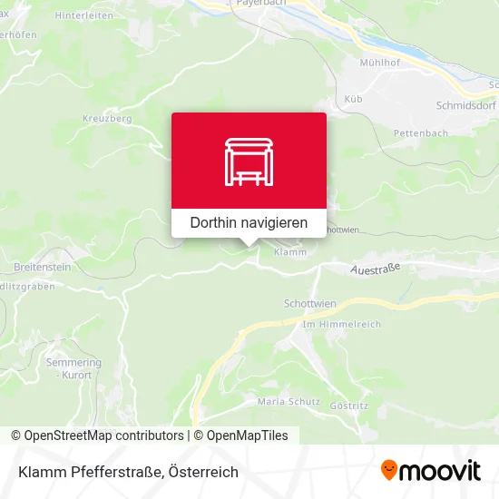 Klamm Pfefferstraße Karte