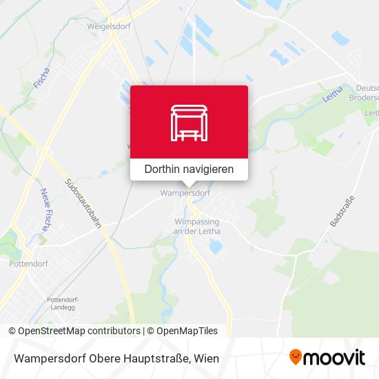 Wampersdorf Obere Hauptstraße Karte