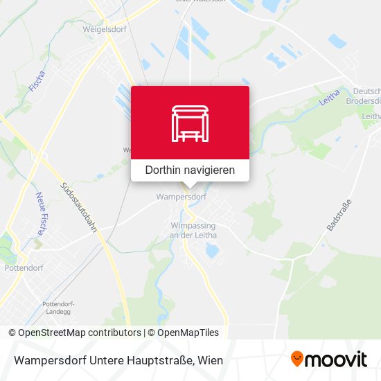 Wampersdorf Untere Hauptstraße Karte