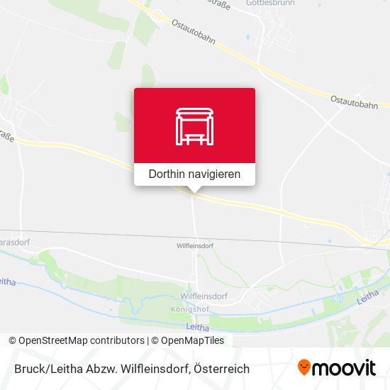 Bruck / Leitha Abzw. Wilfleinsdorf Karte