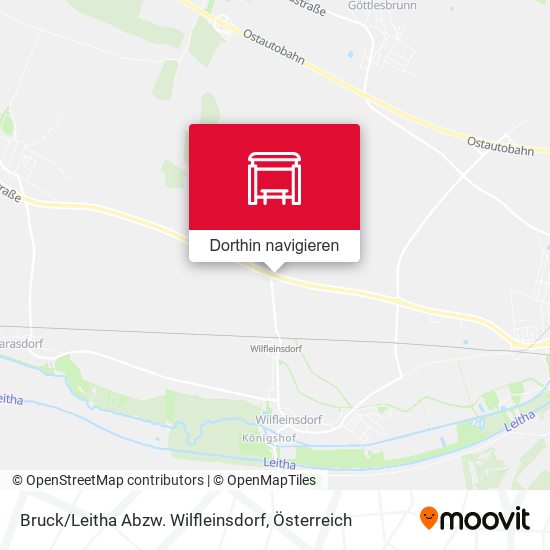 Bruck / Leitha Abzw. Wilfleinsdorf Karte