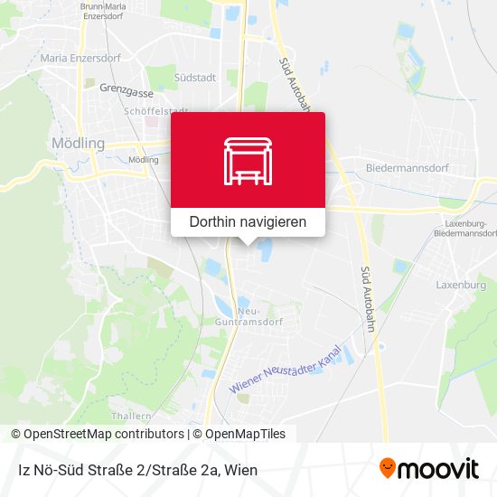 Iz Nö-Süd Straße 2/Straße 2a Karte