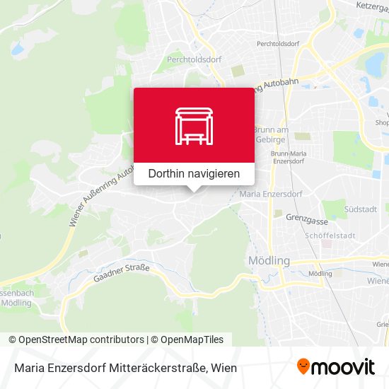 Maria Enzersdorf Mitteräckerstraße Karte