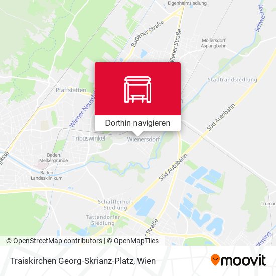 Traiskirchen Georg-Skrianz-Platz Karte