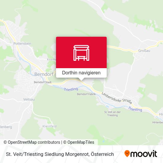 St. Veit / Triesting Siedlung Morgenrot Karte