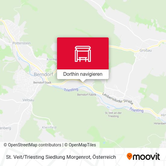St. Veit / Triesting Siedlung Morgenrot Karte