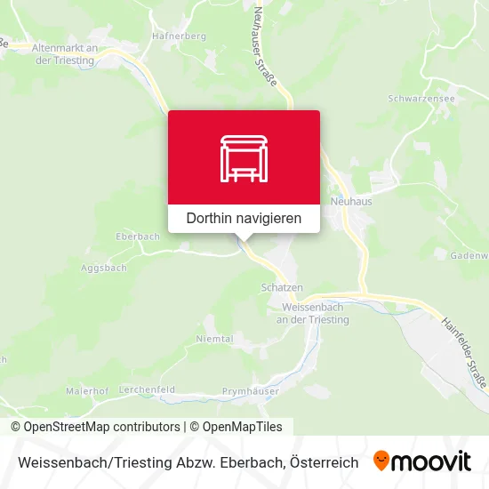 Weissenbach / Triesting Abzw. Eberbach Karte