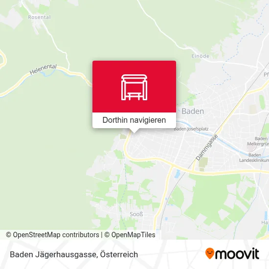 Baden Jägerhausgasse Karte