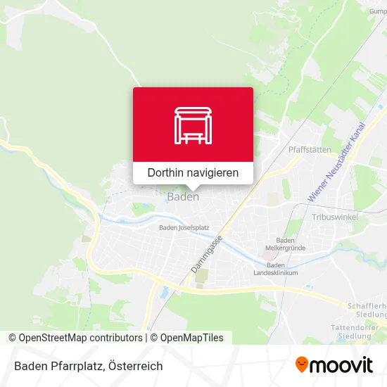 Baden Pfarrplatz Karte