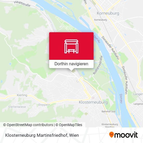 Klosterneuburg Martinsfriedhof Karte
