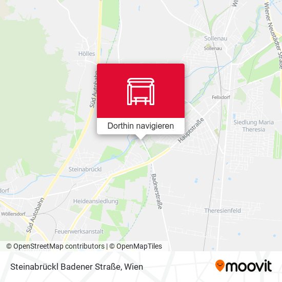 Steinabrückl Badener Straße Karte