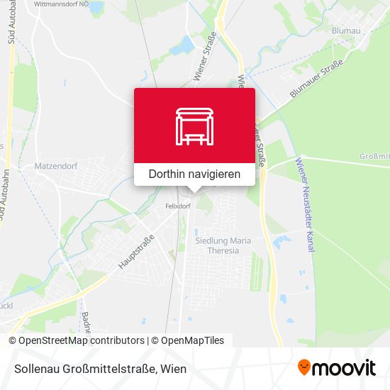 Sollenau Großmittelstraße Karte