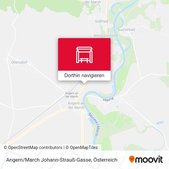 Angern / March Johann-Strauß-Gasse Karte