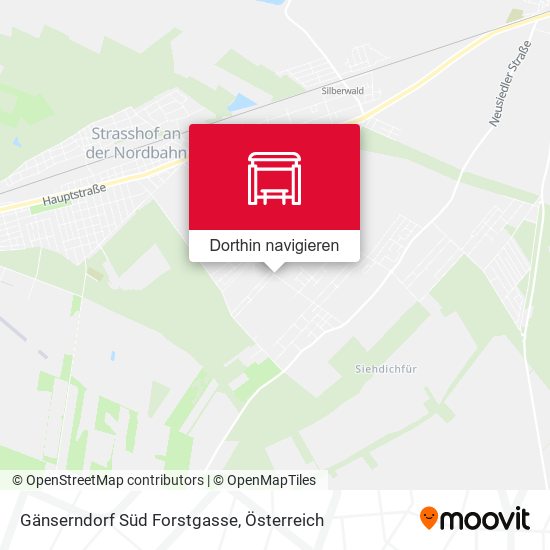 Gänserndorf Süd Forstgasse Karte