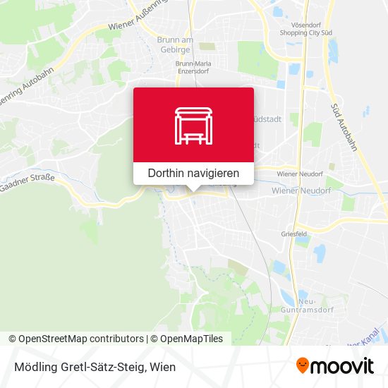 Mödling Gretl-Sätz-Steig Karte