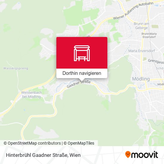 Hinterbrühl Gaadner Straße Karte