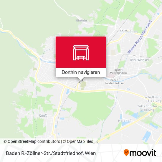 Baden R.-Zöllner-Str. / Stadtfriedhof Karte