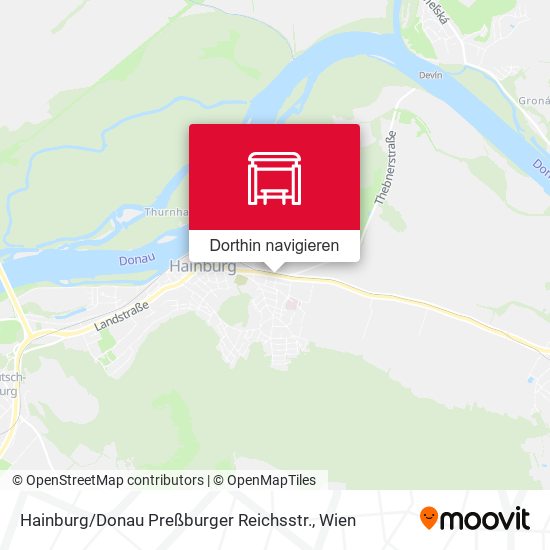 Hainburg / Donau Preßburger Reichsstr. Karte