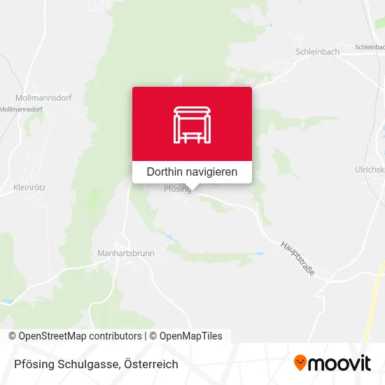 Pfösing Schulgasse Karte