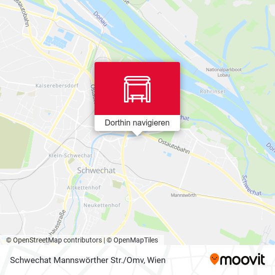 Schwechat Mannswörther Str. / Omv Karte