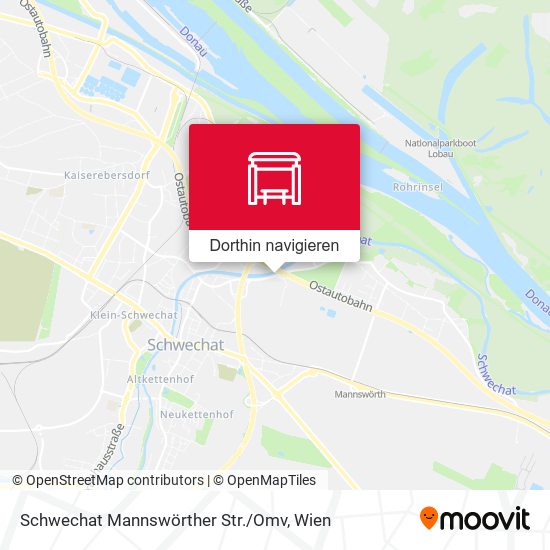 Schwechat Mannswörther Str. / Omv Karte