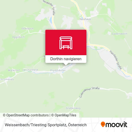 Weissenbach / Triesting Sportplatz Karte
