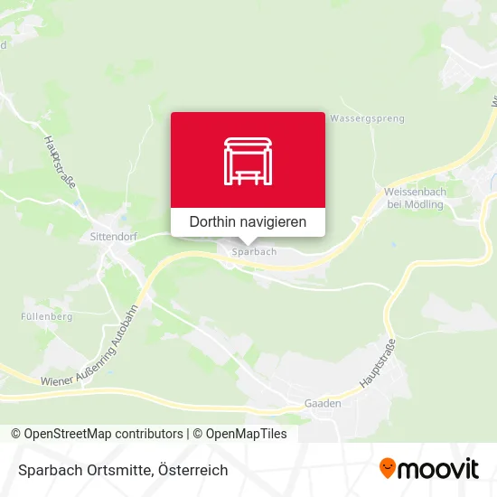 Sparbach Ortsmitte Karte
