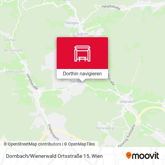 Dornbach / Wienerwald Ortsstraße 15 Karte