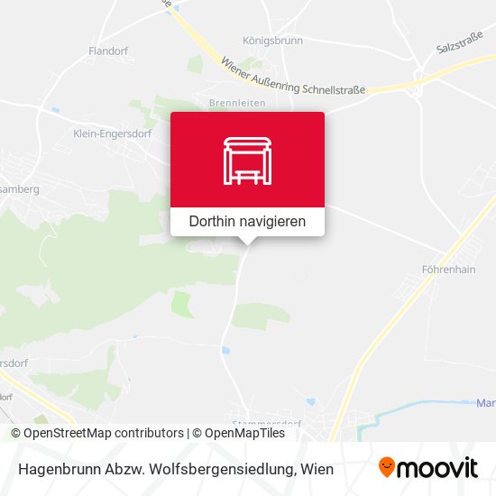 Hagenbrunn Abzw. Wolfsbergensiedlung Karte