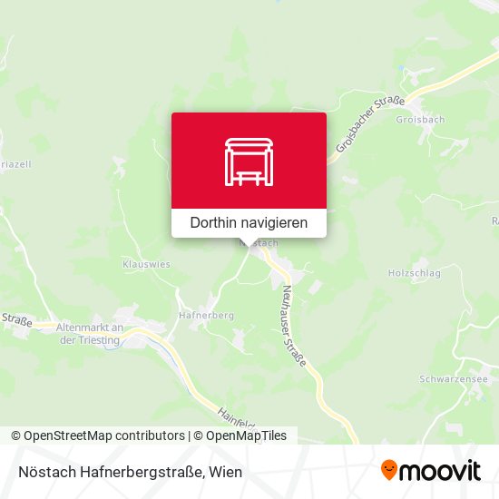 Nöstach Hafnerbergstraße Karte