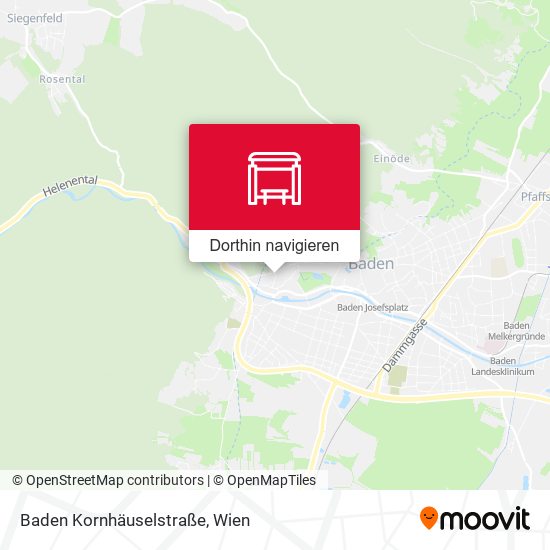 Baden Kornhäuselstraße Karte