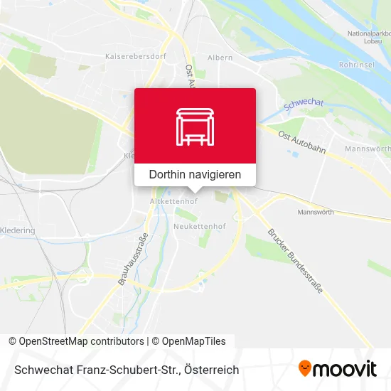 Schwechat Franz-Schubert-Str. Karte