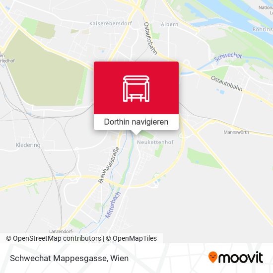 Schwechat Mappesgasse Karte