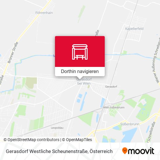 Gerasdorf Westliche Scheunenstraße Karte