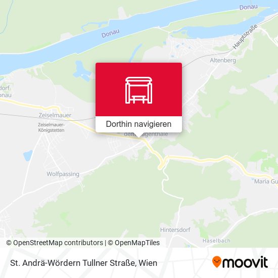 St. Andrä-Wördern Tullner Straße Karte
